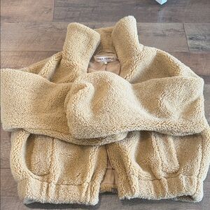 Free People Tan Teddy Jacket